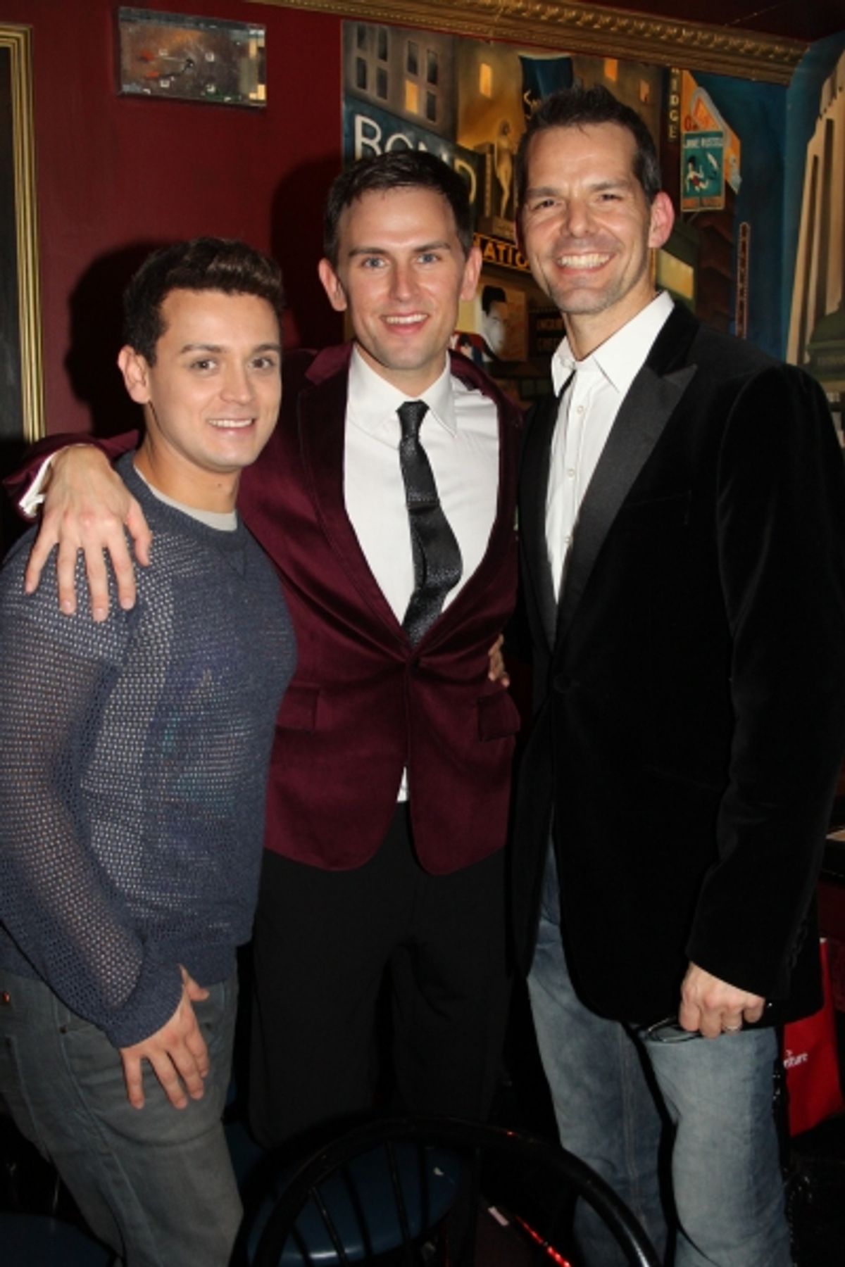 Michael Longoria, Daniel Reichard and J. Robert Spencer at 