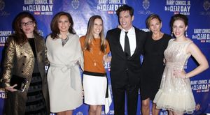 (L-R) Debra Messing, Mariska Hargitay, Hilary Swank, Harry Connick Jr., Jill Goodacre and Jessie Mueller @ BroadwayWorld (L-R) Debra Messing, Mariska Hargitay, Hilary Swank, Harry Connick Jr., Jill Goodacre Photo