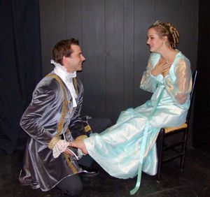 Samantha Walter (Cinderella) and Kelley Harper (Prince)  Photo