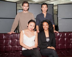 Matthew Dellapina and Nelson Lee, Li Jun Li and Sonequa Martin-Green Photo