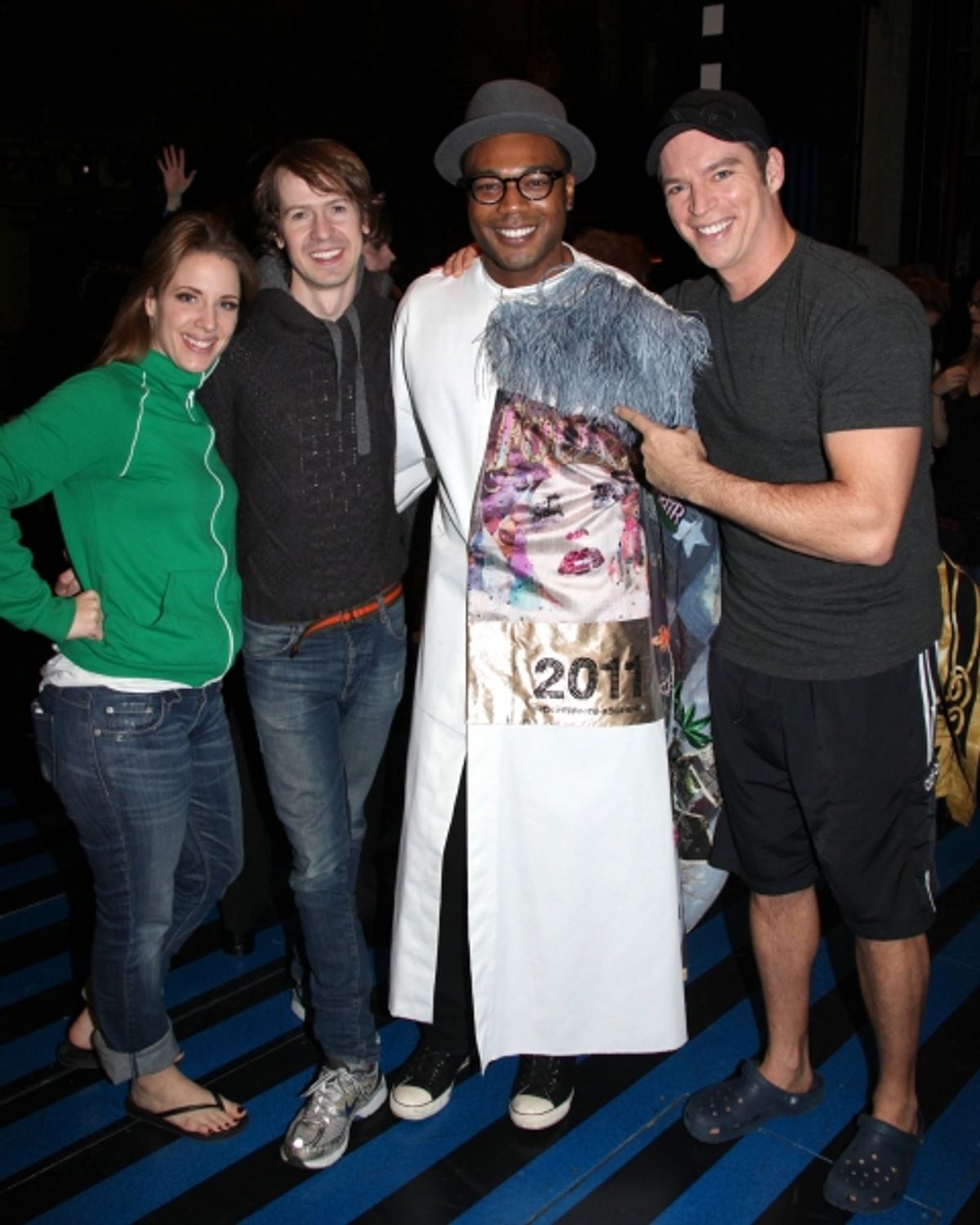 Grasan Kingsberry (Recipient) with Jessie Mueller, David Turner & Harry Connick Jr.  at 