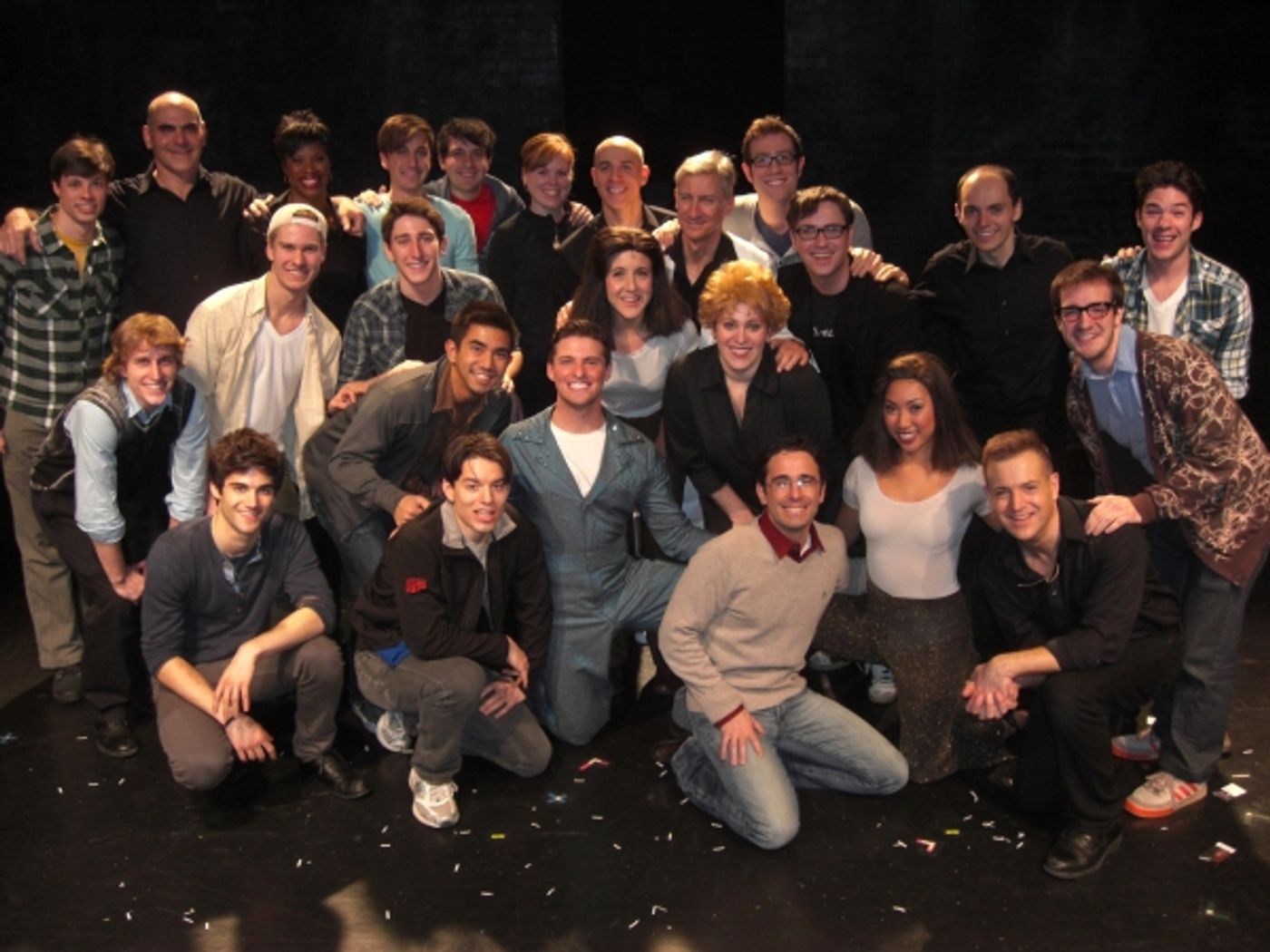 Photo Flash: NEWSIES Cast Visits SILENCE! The Musical  Image