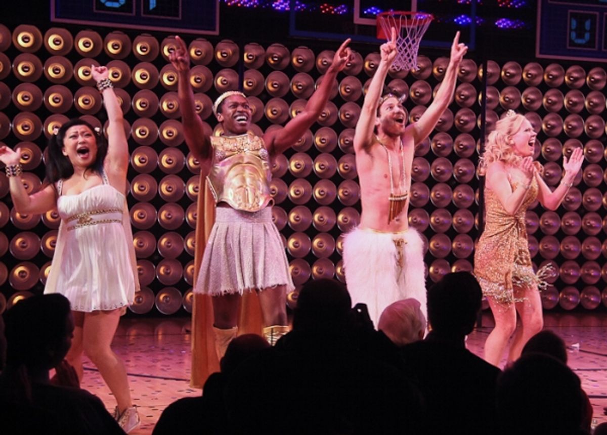 Patti Murin, Jason Tam and the cast of LYSISTRATA JONES at 