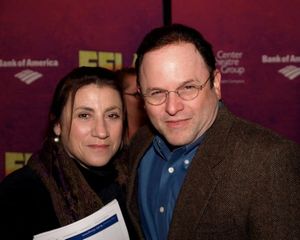 Lee Martino and Jason Alexander. Photo