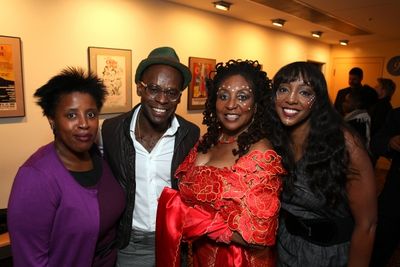 Melanie Marshall and Sahr Ngaujah with Sandra Iszadore and Paulette Ivory
 Photo