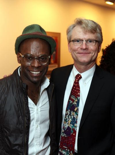 Sahr Ngaujah and CTG Managing Director Edward L. Rada 
 Photo