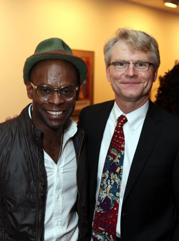 Sahr Ngaujah and CTG Managing Director Edward L. Rada 
 Photo