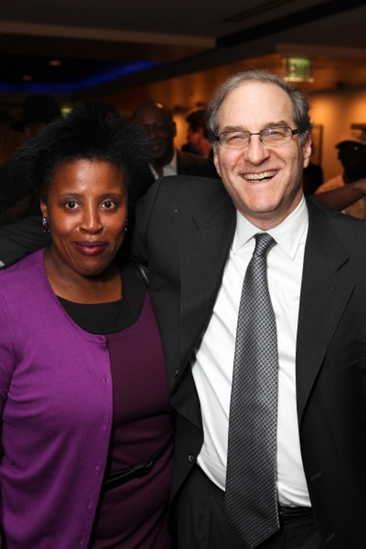 Melanie Marshall and produer Stephen Hendel 
 at 