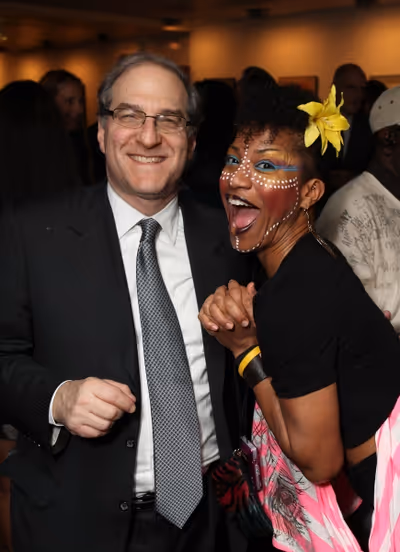 Stephen Hendel and cast member Oneika Phillips 
 Photo