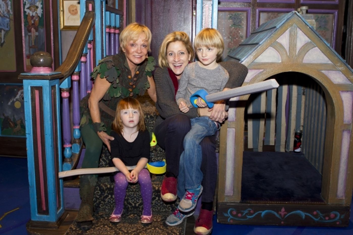 Photo Flash: Edie Falco Visits PETER PAN!  Image