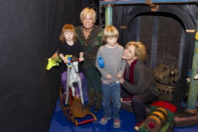 Cathy Rigby, Eddie Falco, and family Photo