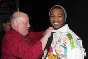 Grasan Kingsberry (Recipient-ON A CLEAR DAY) with David Westphal (Actors Equity)  Photo