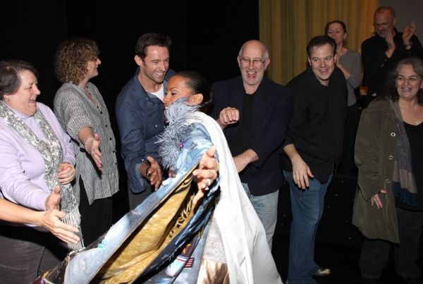 Kearran Giovanni (Gypsy Robe Recipient) with Hugh Jackman, Bill Noble & Tad Wilson (' Photo