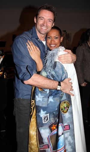 Hugh Jackman & Kearran Giovanni (Gypsy Robe Recipient)  Photo