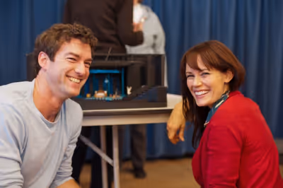Peter Christian Hansen (Brick) and Emily Swallow (Margaret) Photo