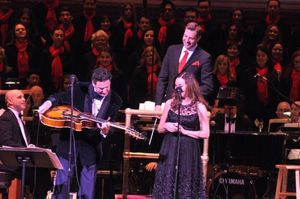John Pizzarelli, Steven Reineke and Jessica Molaskey Photo