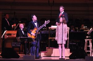 John Pizzarelli, Steven Reineke and Jessica Molaskey Photo