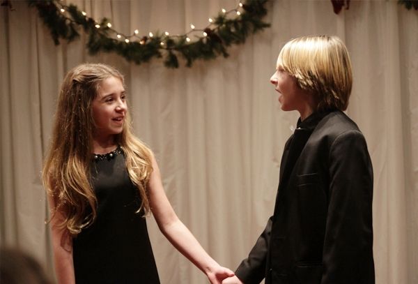 Scarlett Diaz (Shrek) and Josh Caggiano (Les Miserables) sing 