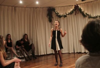 Carly Rose Sonenclar (Wonderland, Les Miserables) belts "All I Want for Christmas Is  Photo