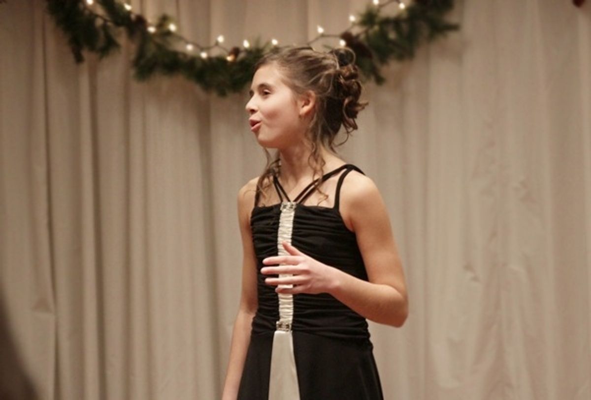 Carly Rose Sonenclar (Wonderland, Les Miserables) belts 'All I Want for Christmas Is You.' at 