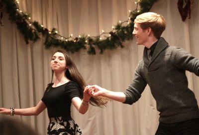Carly Maitlin (The Grinch) and Spencer Kiely sing & dance "I've Got My Love to Keep M Photo