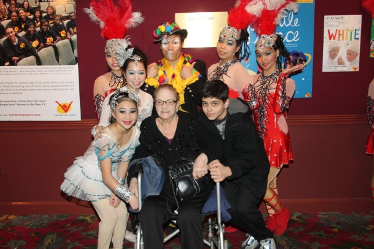 Cirque Shanghai Bai Xi cast member with Jo Jo Lenzi and Nicholas Croce at 