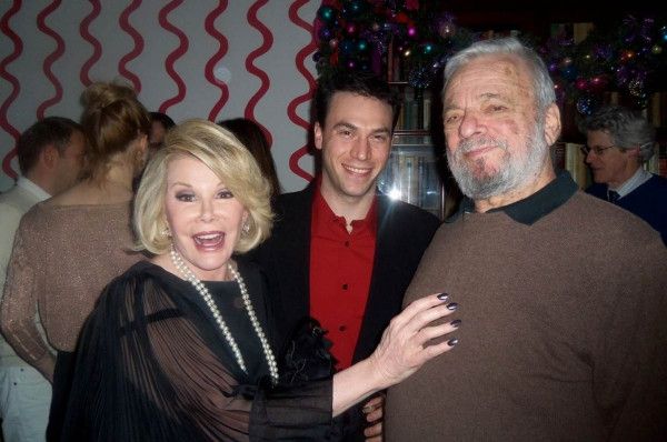 Joan Rivers, Jeff Romley and Stephen Sondheim Photo