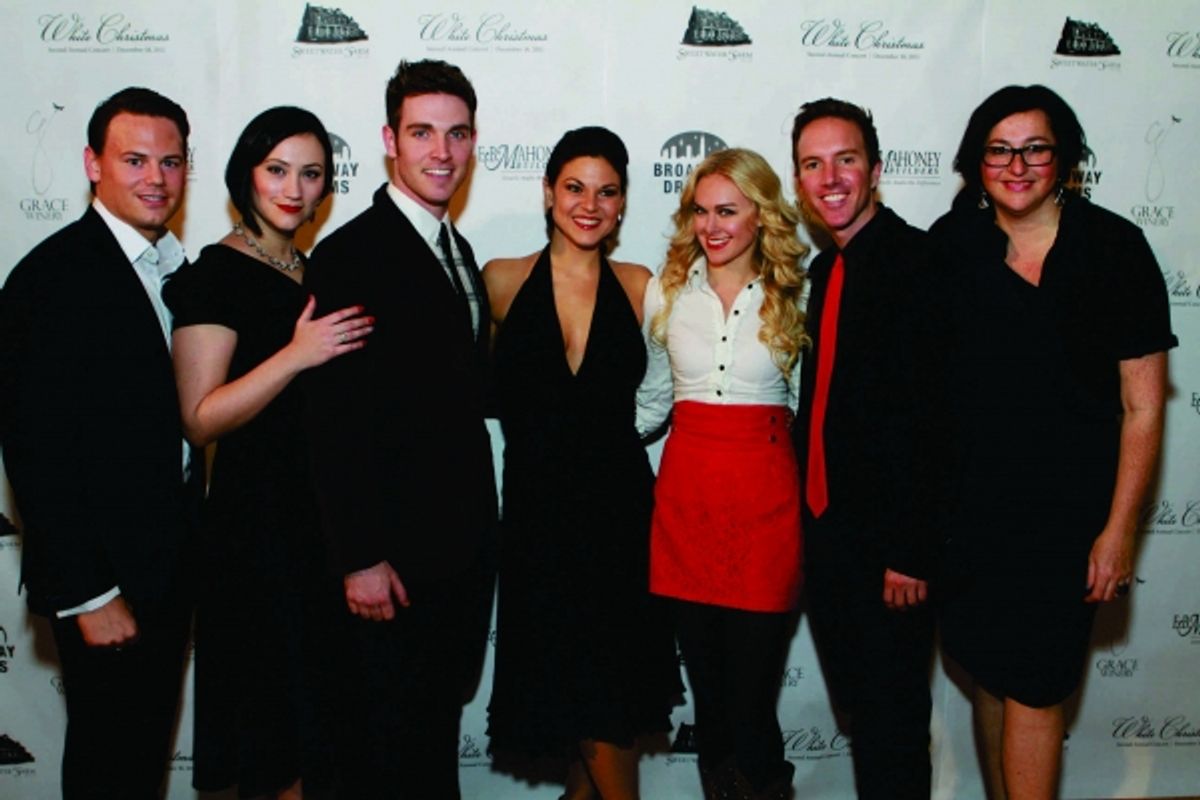 Adam Sansiveri, Eden Espinosa, Tyler Hanes, Tracy Jai Edwards, Laura Bell Bundy, Paul Canaan and Annette Tanner at 