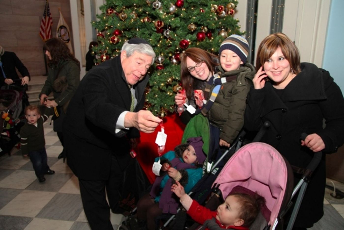 Photo Flash: Marty Markowitz Lights Brooklyn's Menorah Photo Flash: Marty Markowitz Lights Brooklyn's Menorah Image