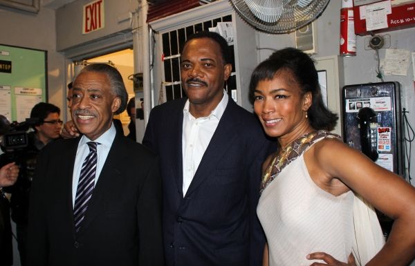 Rev. Al Sharpton, Samuel L. Jackson, Angela Bassett Photo