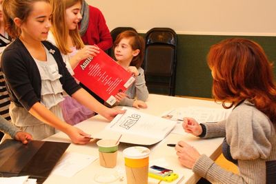 Andrea McArdle and kids Photo