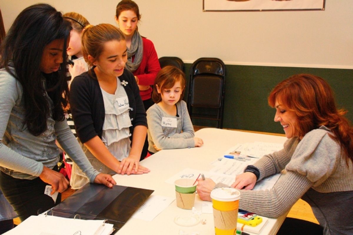 Andrea McArdle and kids at 