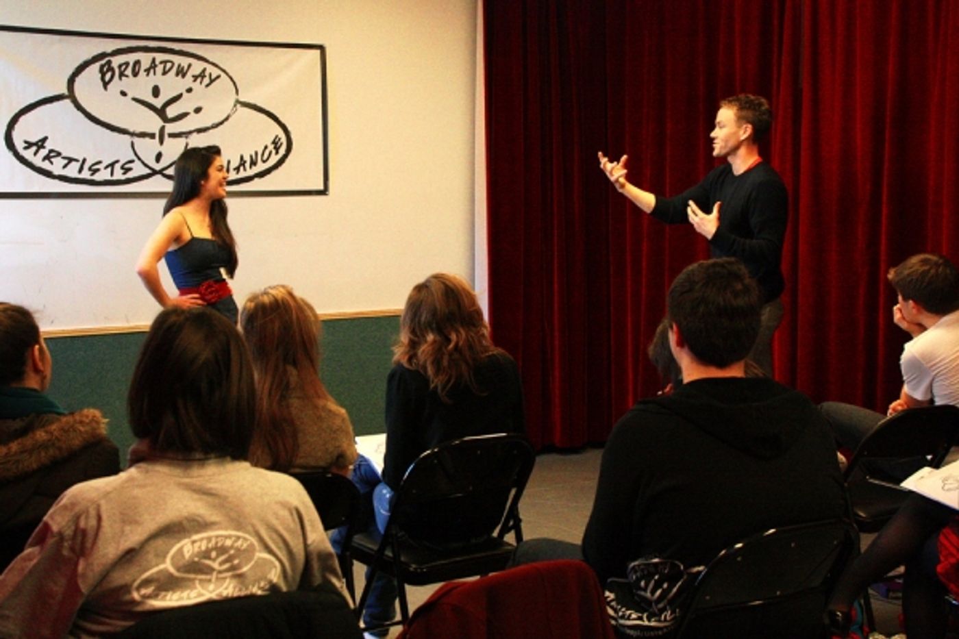 Photo Flash: Telly Leung & Christoopher Hanke Visit Broadway Arts Alliance  Image