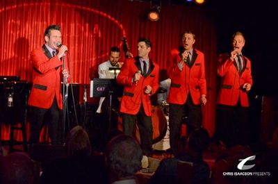 Brandon Alameda, Jim Holdridge, William Martinez and Kevin Wood at Upright Cabaret's  Photo