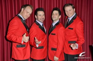 Brandon Alameda, Jim Holdridge, William Martinez and Kevin Wood at Upright Cabaret's A Broadway Christmas @ BroadwayWorld Brandon Alameda, Jim Holdridge, William Martinez and Kevin Wood at Upright Cabaret's Photo
