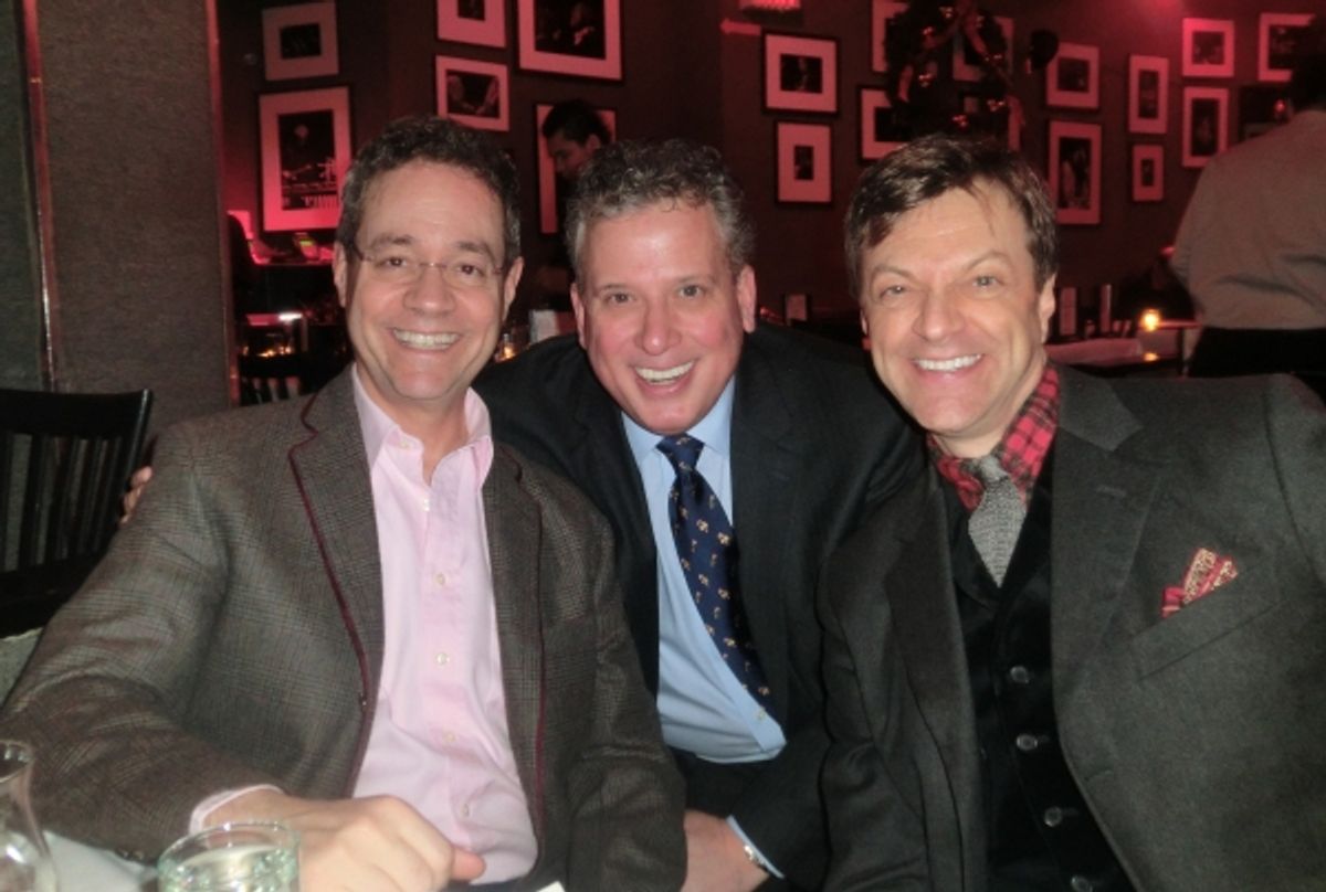 Mark Sendroff, Billy Stritch, Jim Caruso at 