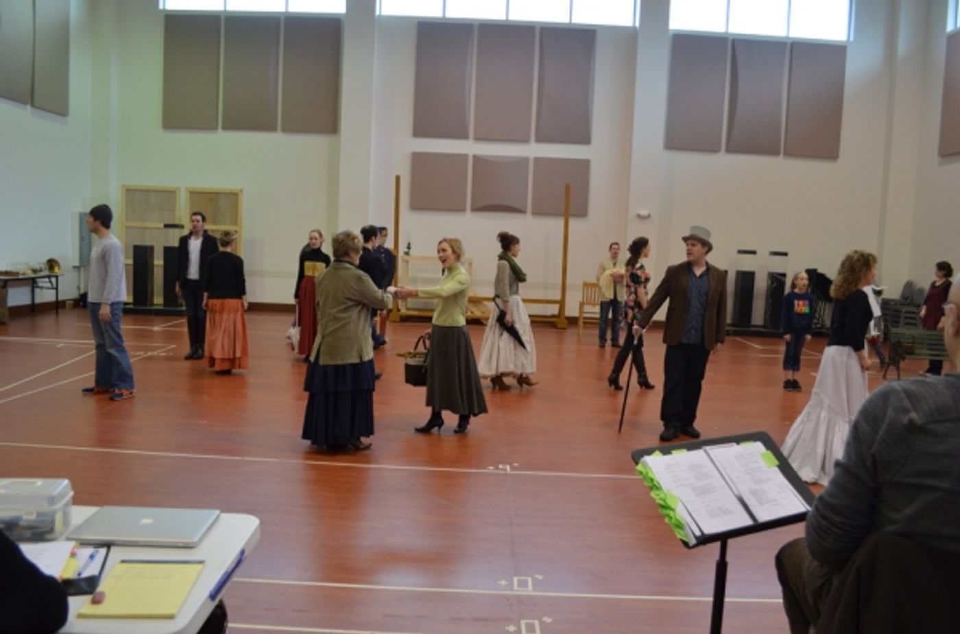 Photo Flash: Ron Bohmer and Erin Davie Lead The Rep's SUNDAY IN THE PARK WITH GEORGE - Rehearsal Shots!  Image