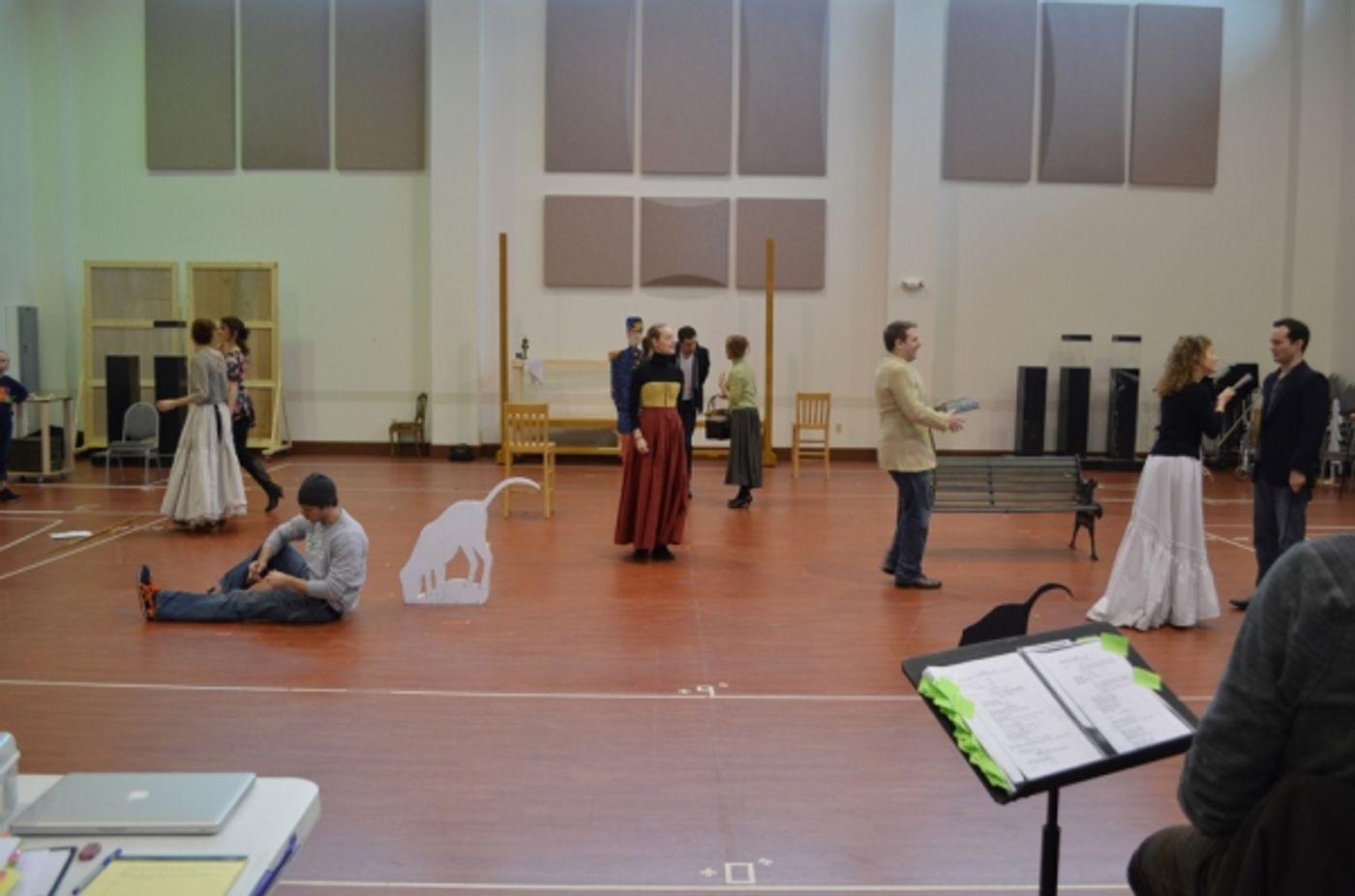 Photo Flash: Ron Bohmer and Erin Davie Lead The Rep's SUNDAY IN THE PARK WITH GEORGE - Rehearsal Shots!  Image