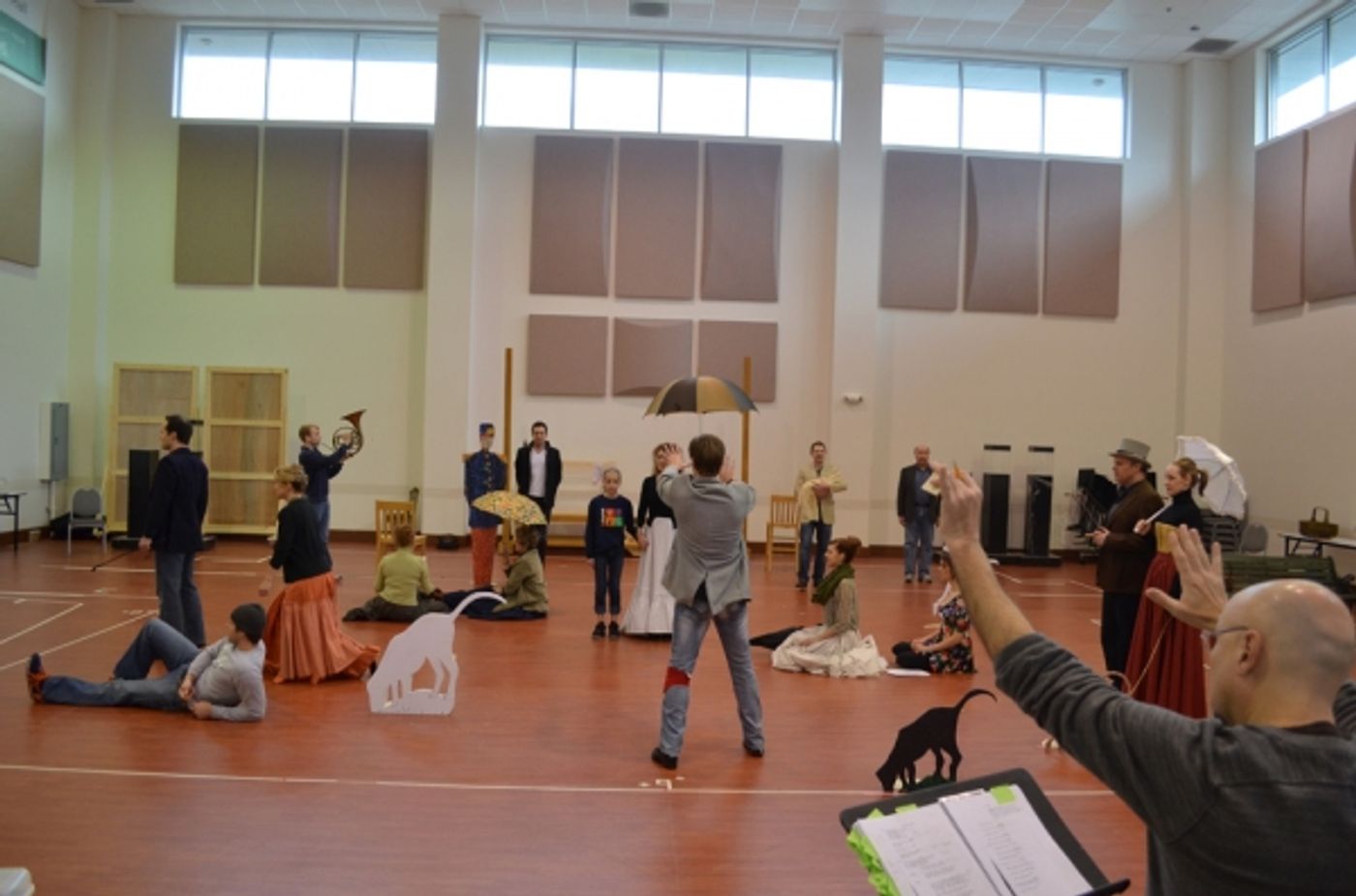 Photo Flash: Ron Bohmer and Erin Davie Lead The Rep's SUNDAY IN THE PARK WITH GEORGE - Rehearsal Shots!  Image