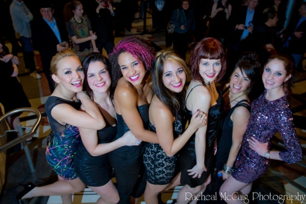 The Ladies of American Idiot: Nicci Claspell, Leslie McDonel, Gabrielle McClinton,  Krystina Alabado, Jillian Mueller, Talia Aaron and Kaitlyn Terrill at 