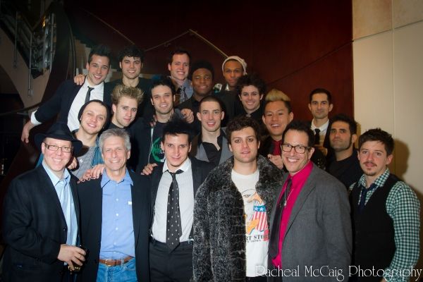 Aubrey Dan and Michael Mayer join the men of American Idiot Photo