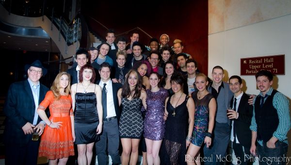Aubrey Dan of Dancap Productions with the cast and crew of American Idiot Photo