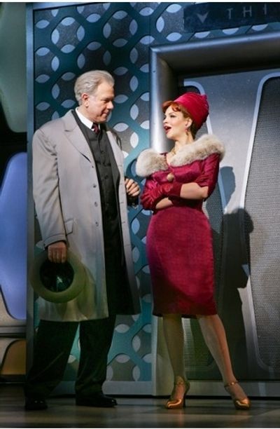 John Larroquette and Tammy Blanchard in HOW TO SUCCEED Photo