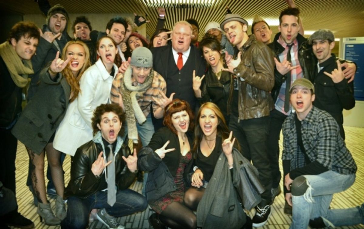 Backstage with Toronto Mayor Rob Ford at 