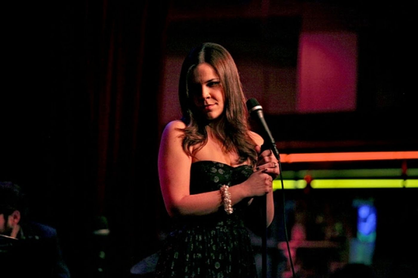 Photo Flash: GODSPELL's Lindsay Mendez Visits Birdland!  Image