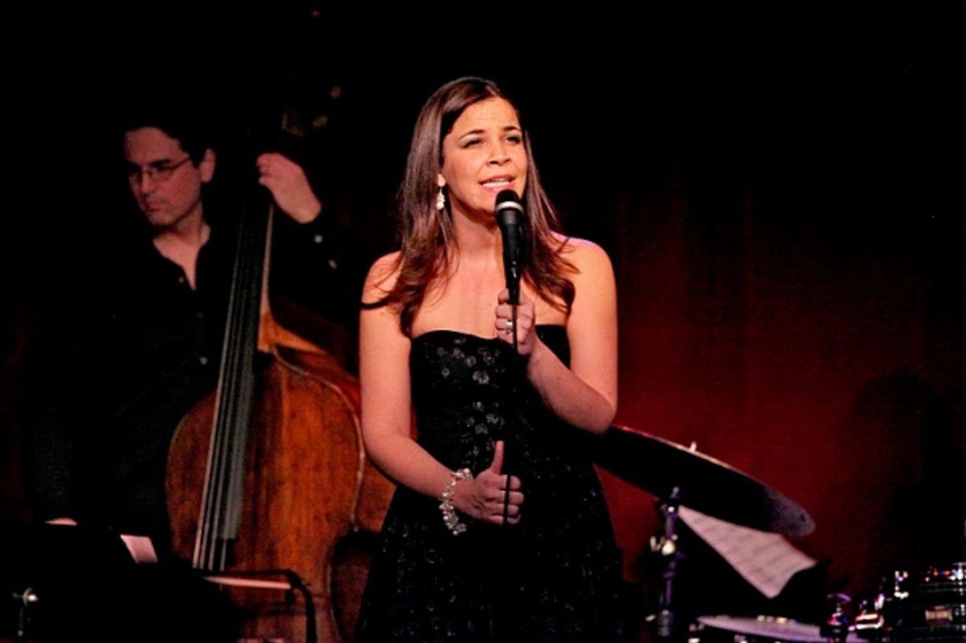 Photo Flash: GODSPELL's Lindsay Mendez Visits Birdland!  Image