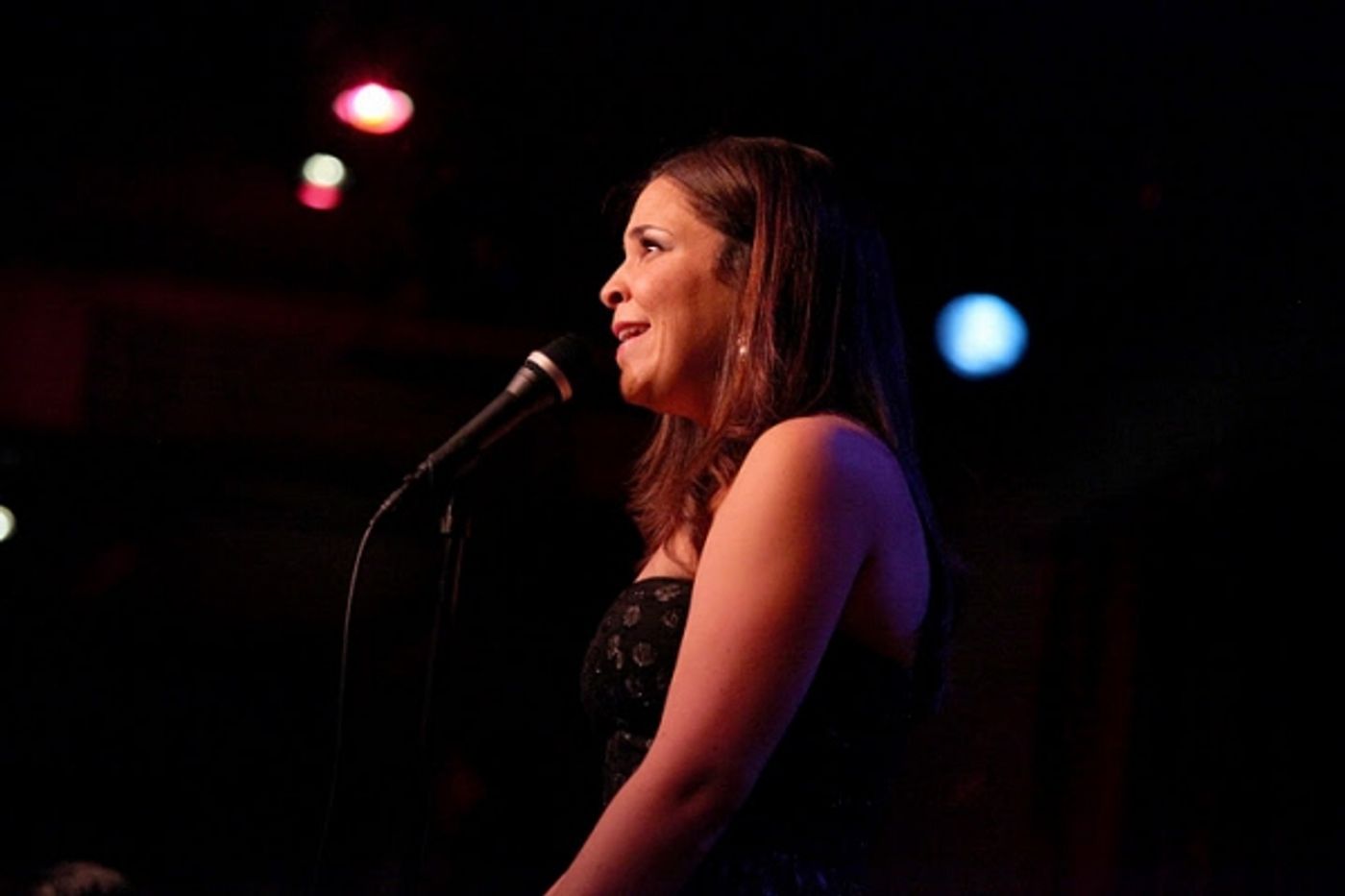 Photo Flash: GODSPELL's Lindsay Mendez Visits Birdland!  Image