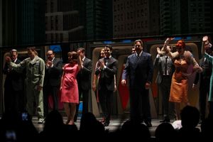 Darren Criss & Beau Bridges & ensemble cast Photo