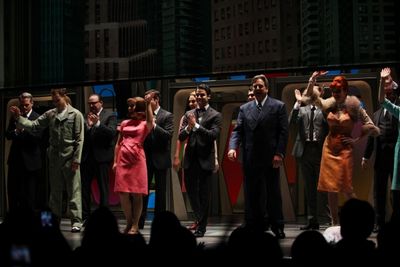Darren Criss & Beau Bridges & ensemble cast Photo