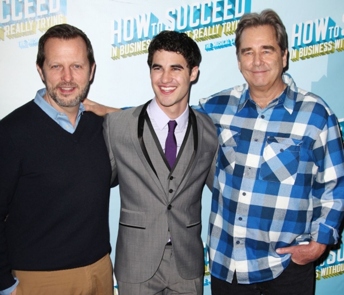 Director Rob Ashford, Darren Criss & Beau Bridges at 